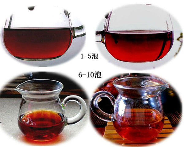 HelloYoung Top Organic Ripe Pu-erh Tea Handmade Yunnan Menghai Cooked Black Tea Cakes 357g