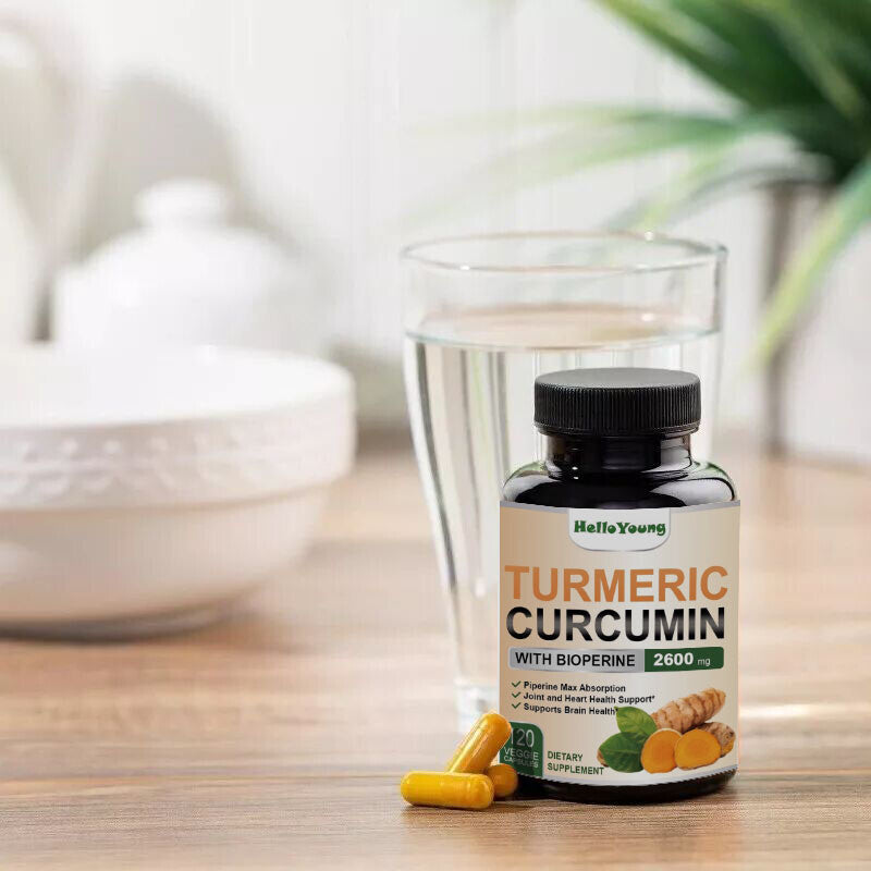 Turmeric Curcumin with Bioperine 2600mg High Absorption Triple Strength Capsules