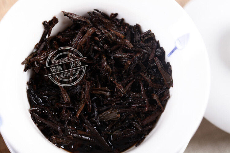 Yunnan Pu'er Thin Tea Cake Qiaomu Xiang Cake Tea Pu'er Ripe Tea 200g/7.05oz