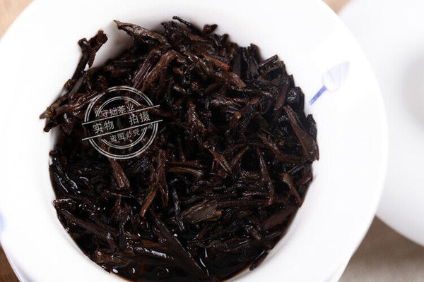 Yunnan Pu'er Thin Tea Cake Qiaomu Xiang Cake Tea Pu'er Ripe Tea 200g/7.05oz