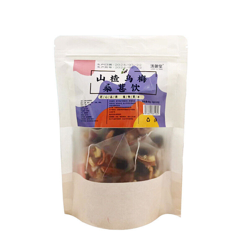Mulberry, Hawthorn, and Ume Tea in Triangular Bags, Live Stream Wholesale