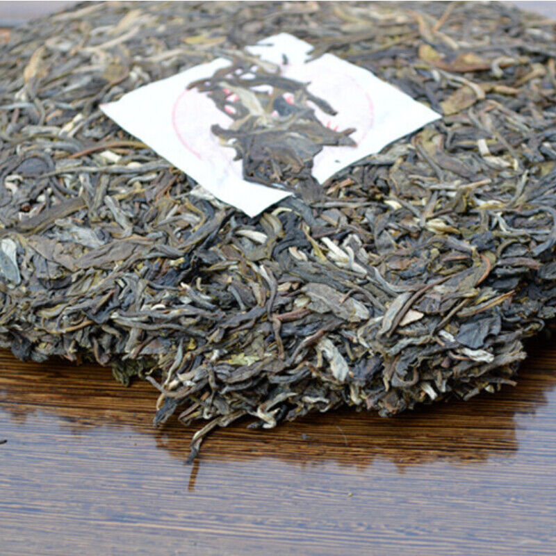 HelloYoung Pu'er Raw Tea Pressed Tea Cake Yunnan Old Tree Puerh Green Tea357g Premium Aged