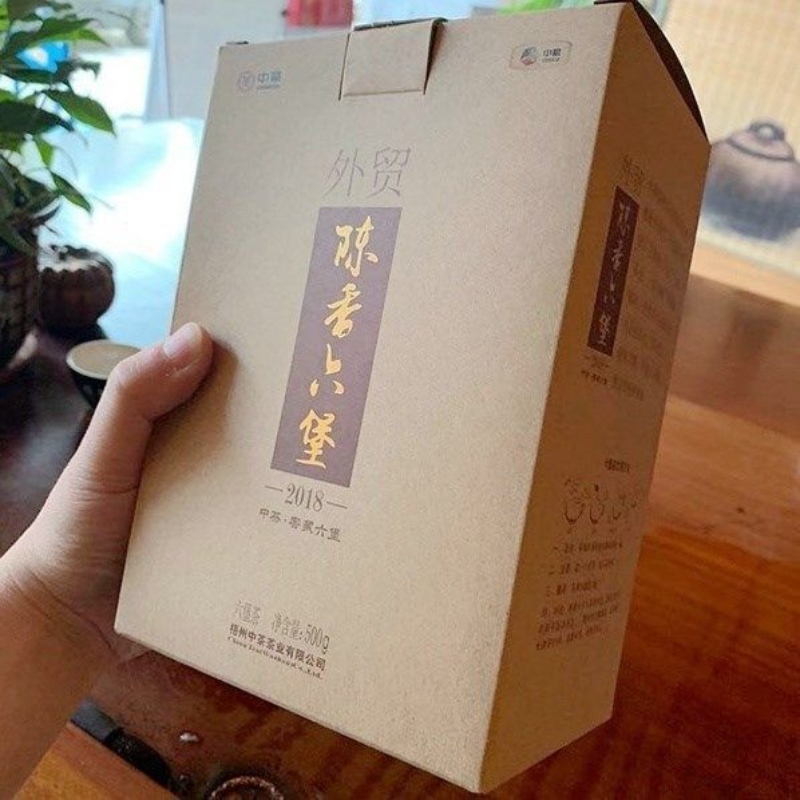 500g Foreign Trade  Zhongcha Liupao Tea Hei Cha China Liu Bao Cha Dark Tea