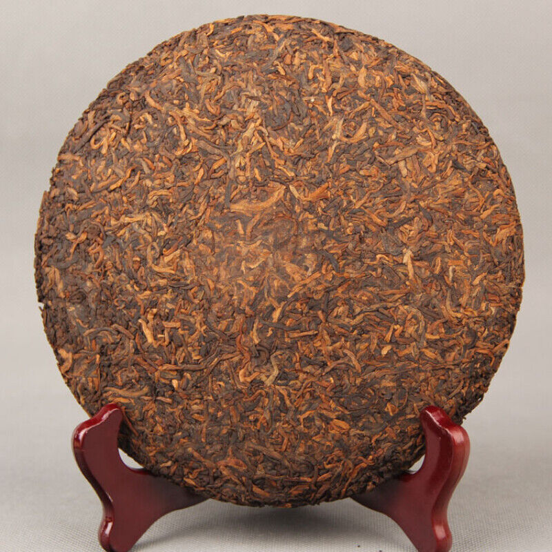357g/12.59oz Natural Pu-Erh Ripe Tea  Black Tea Palace Golden Bud Puerh Tea Cake