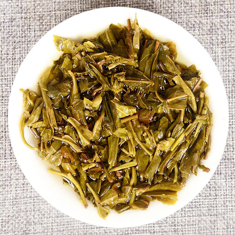 HelloYoung 357g Yunnan Pu-erh Raw Tea Cake Overlord Green Cake Menghai Seven Seeds Cake
