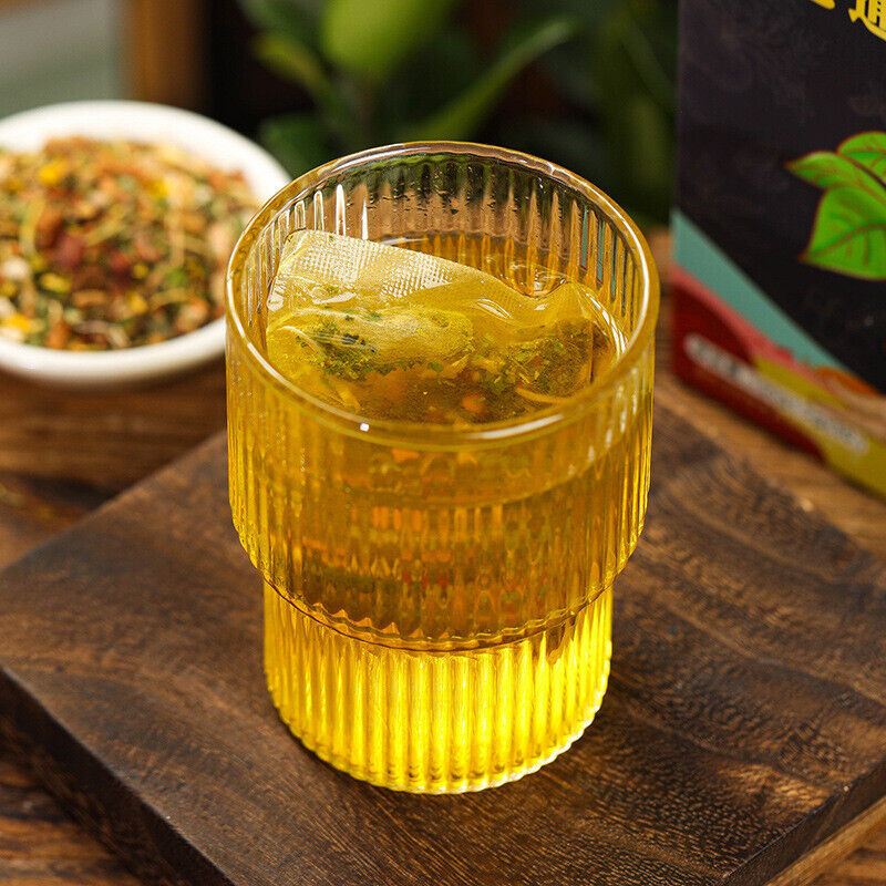 HelloYoung 150g Ginseng seven Tongluo tea Ginseng Ginkgo Huangjing vascular health tea bags