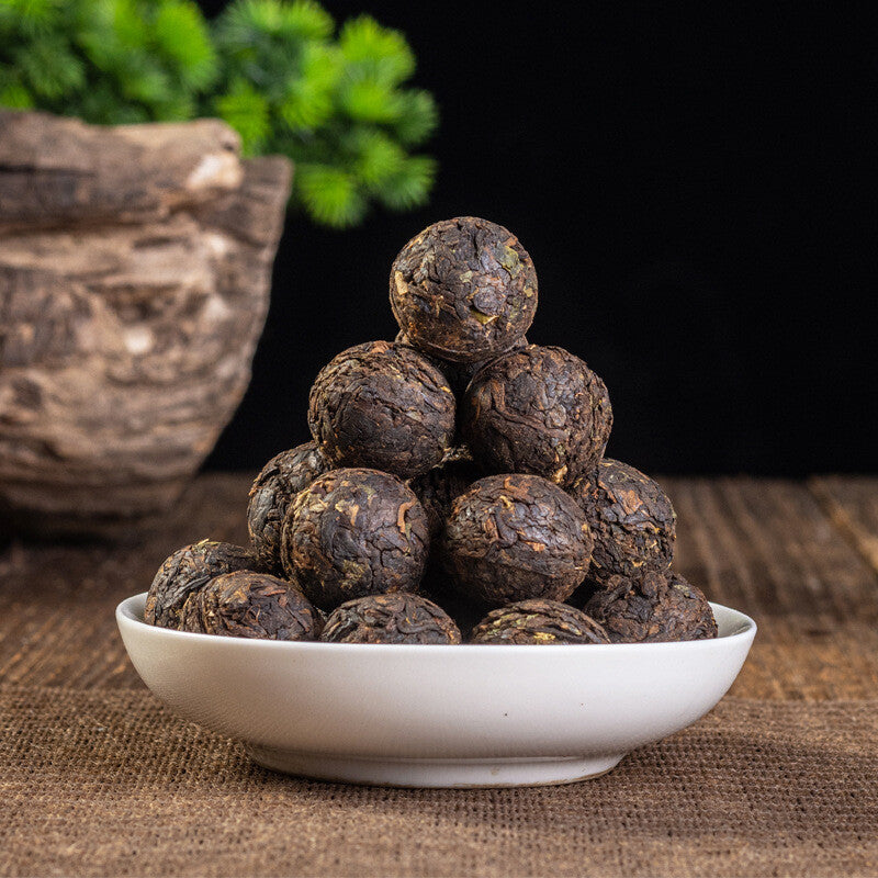 500G Yunnan Pu'er Tea Glutinous Fragrant Xiaotuo Old Ripe Tea Dragon Ball Tea