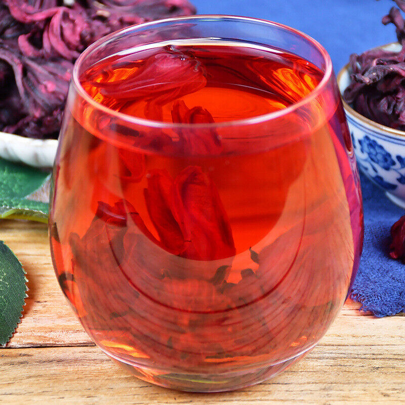 HelloYoung Floral Infusion Tea - Organic Dried Yunnan Hibiscus Flower Rose Tea 80g*2