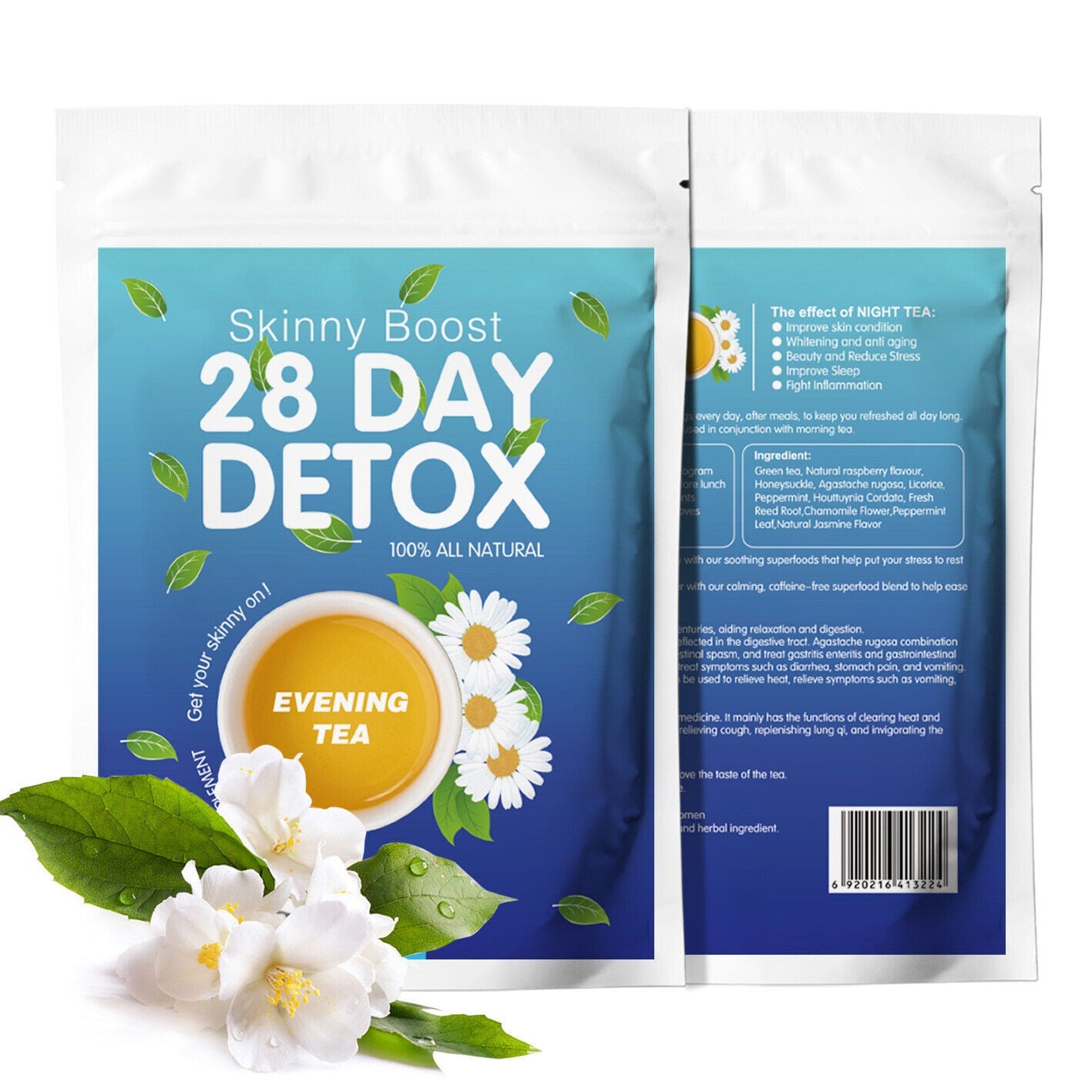 28 Day Detox Skinny Boost Tea Weight Loss Fit Tea 84g Main image