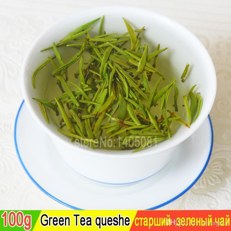 HelloYoung High Quality Green Tea Mingqian Fried Queshe Maojian Tea Green Healthy 100g