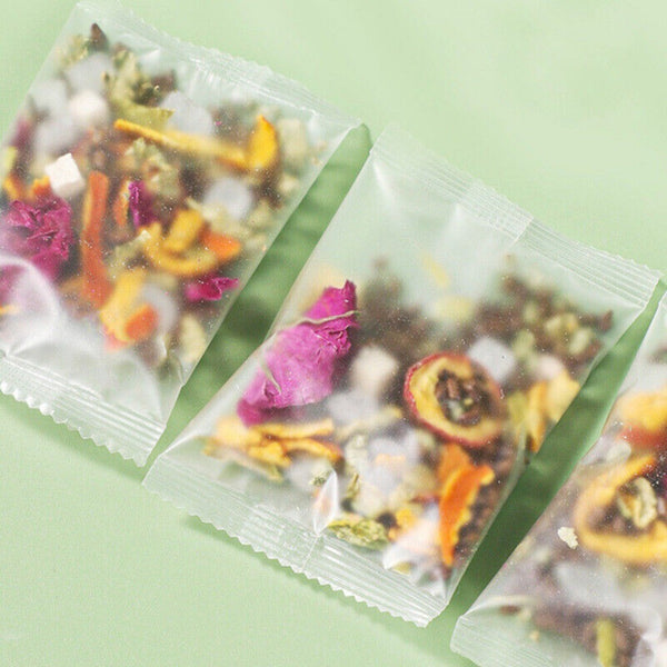 Hawthorn Roselle Mulberry Rose Herbal Tea Natural Blend Antioxidant Floral