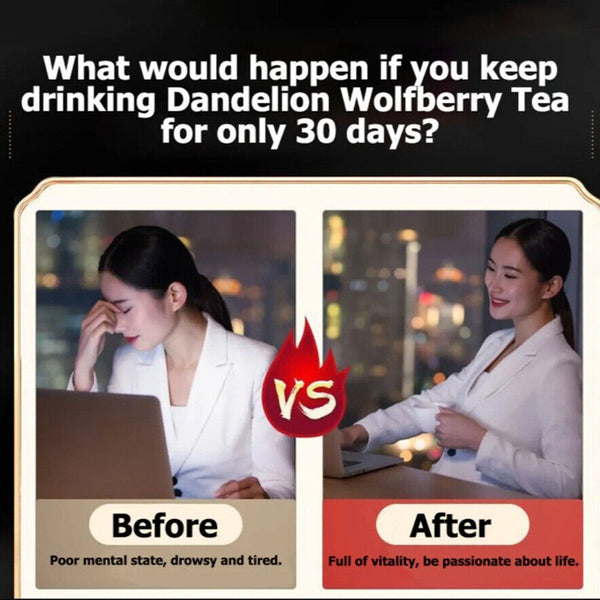 Kidneys & Liver Support, Perfect for Late Nights & Sedentary Wolfberry Tea
