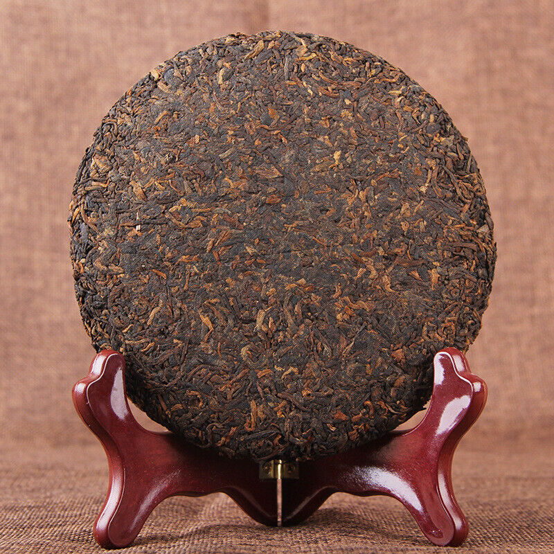HelloYoung 200g Palace Gold Cake (Ripe) Yunnan Menghai Pu'er Round Tea Early Spring Jiao Mu