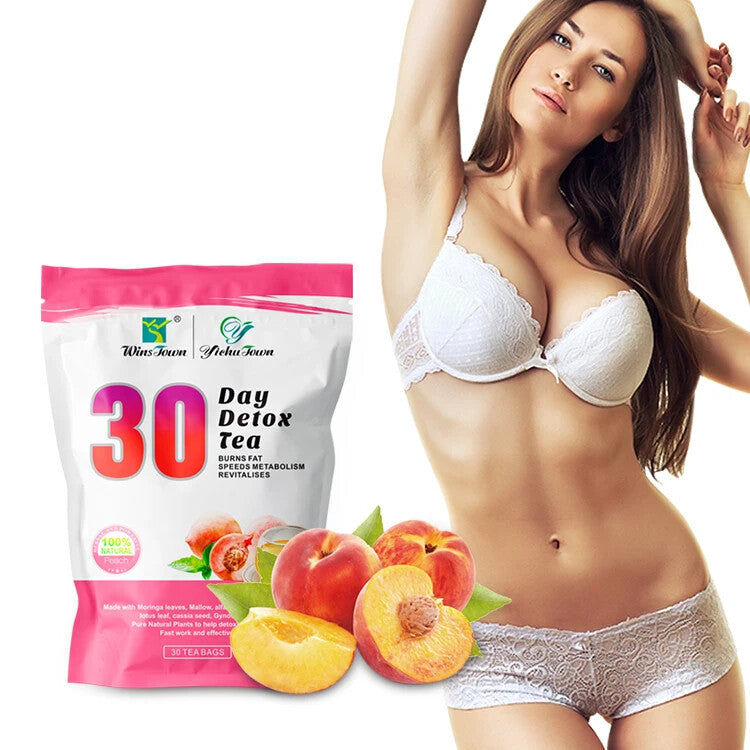 30 Day Detox Slimming Tea Peach Fruit Tea Bags Flat Tummy Tea Shaped Skinny Secondary image