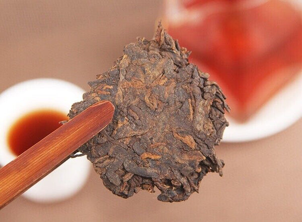 Lao Ban Zhang Ripe Puer Tea Cake Fermented Puerh Organic Tea Cake 357g/12.59oz