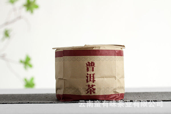 HelloYoung Yunnan Pu'er Tea Big Tree Old Tree Tea 100g Brown Ripe Cake (Chong)