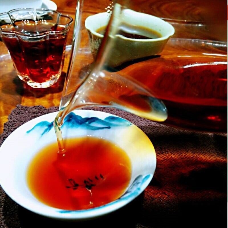 HelloYoung Menghai ripe tea Yunnan seven cakes tea Menghai Chen Yun ripe tea 357g/12.59oz