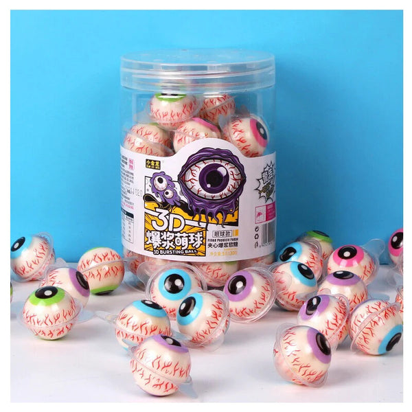 Gummy Balls Spherical Gummy Candy 30pcs Fruit Flavored 3D Eyeball
