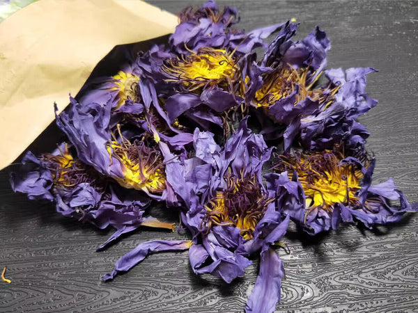 HelloYoung FullChea 20-25 pcs Egyptian Blue Lotus Flower Tea Bags Premium Lotus Herba Tea