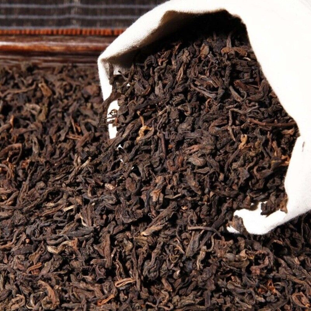 Yunnan Ripe Pu-erh Tea 200g Ancient Tree Cooked Loose Leaf Rich Earthy Flavor Secondary image