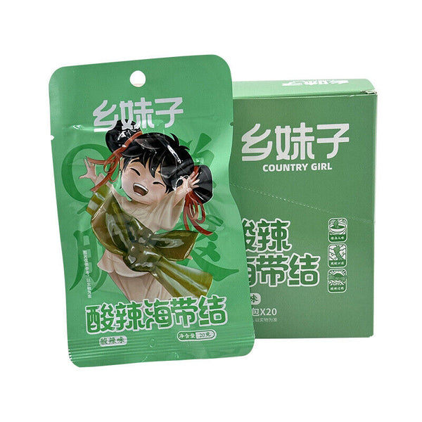 Spicy & Sour Seaweed Snacks Ready-to-Eat Seafood Treats 20g x 20 Packs