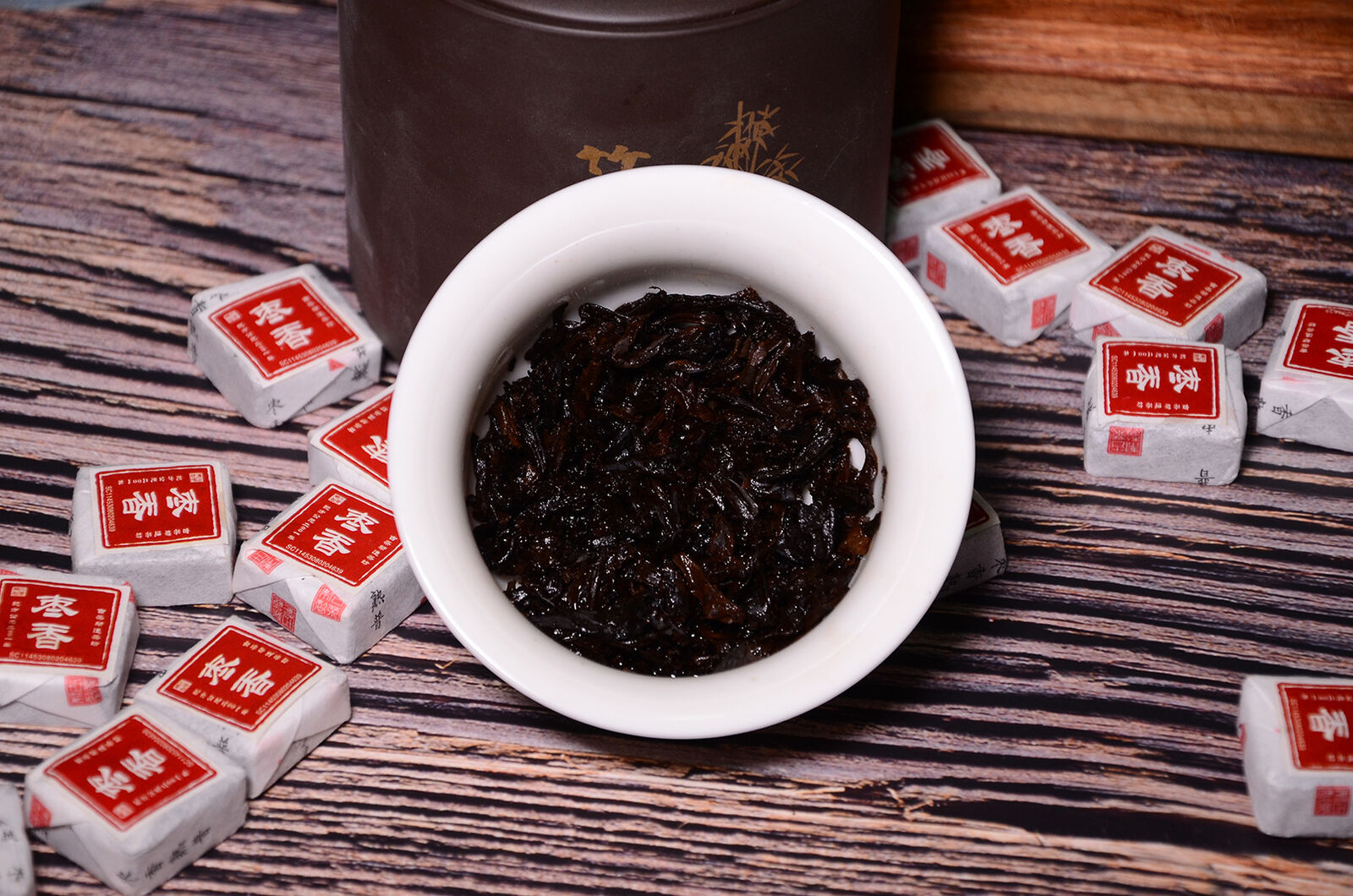 HelloYoung 500g Yunnan Jindian Jujube Small Square Brick Aged Pu-erh Ripe Tea Small Tuo Tea