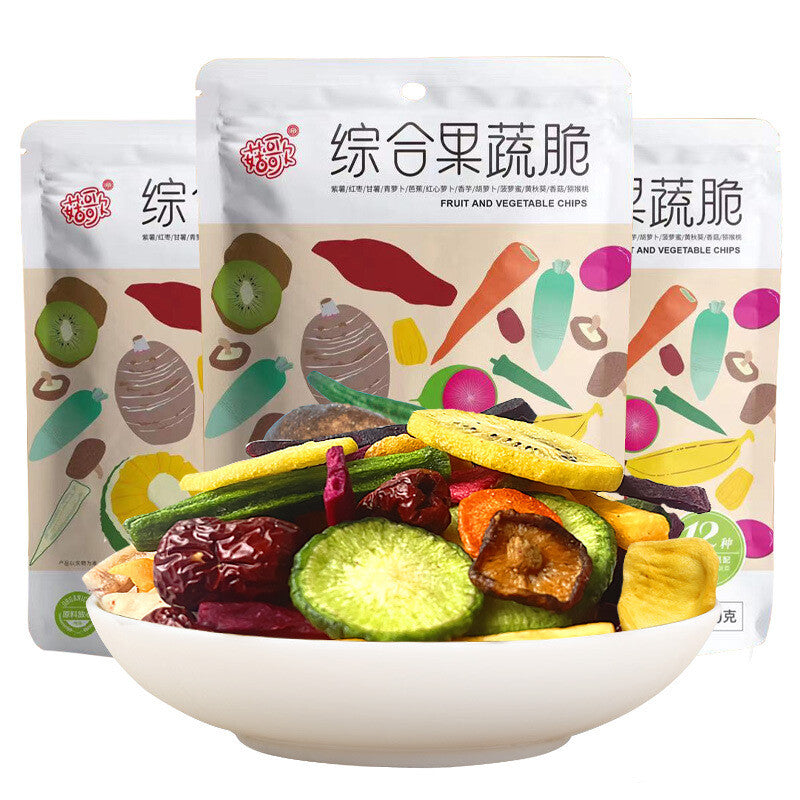 Dried Shiitake Mushroom Freeze-Dried Snack 12-Variety Mixed Vegetable Crisps Secondary image