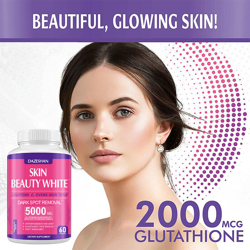 Glutathione Capsules Whitening Pills Glutathione Whitening Capsules 60 Capsules