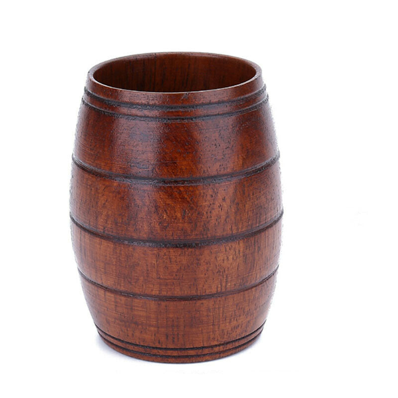Wood Cup Beer Coffee Milk Juice Tea Cup Natural Classical Handcrafted Jujube Cup