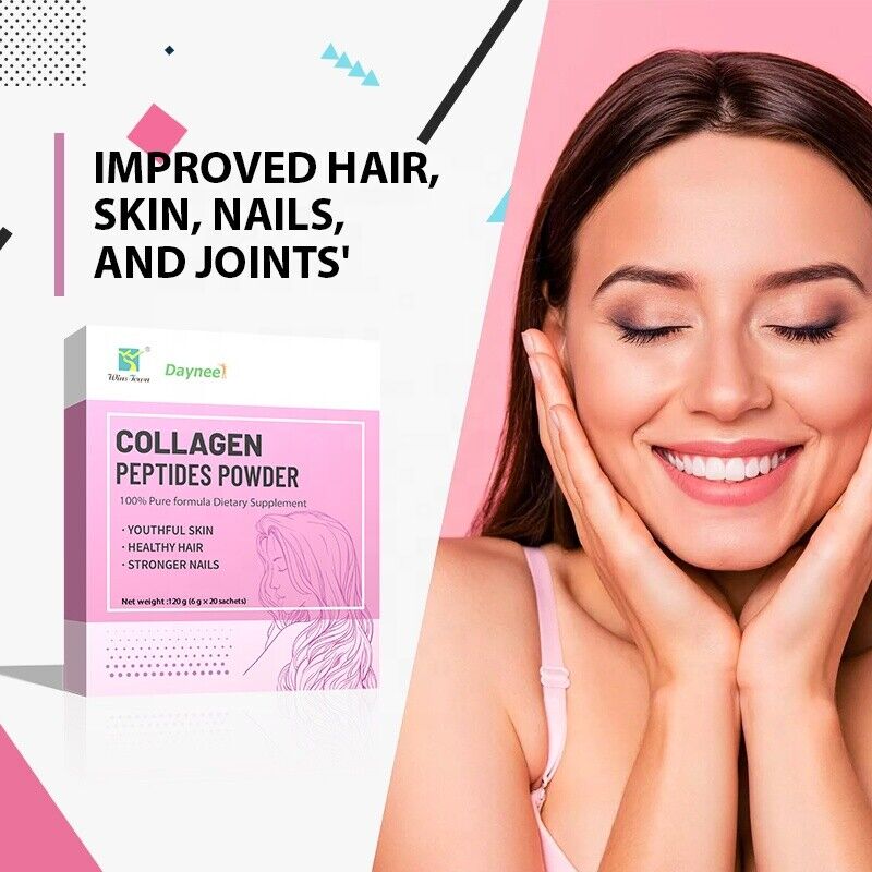 Collagen Peptides Powder Drink Whitening Glow Enzymes Proteins Powder 6g*20bags Secondary image