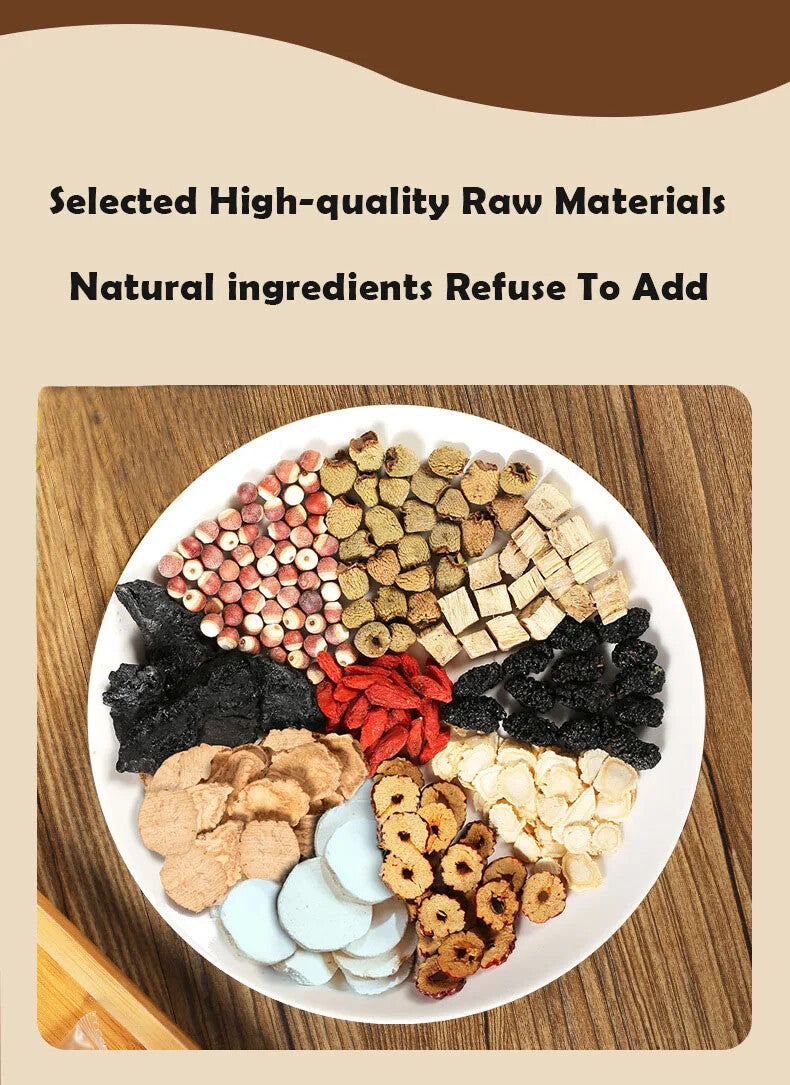 Chinese Herbal Tea for Man Vitality Enhancement Tea Ginseng Ten Treasures Tea