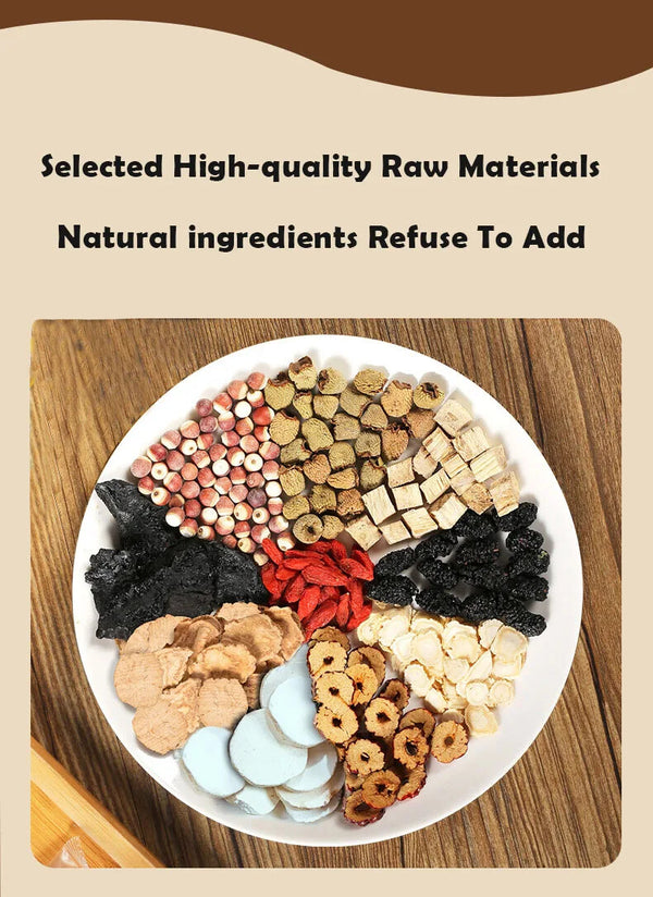 Chinese Herbal Tea for Man Vitality Enhancement Tea Ginseng Ten Treasures Tea