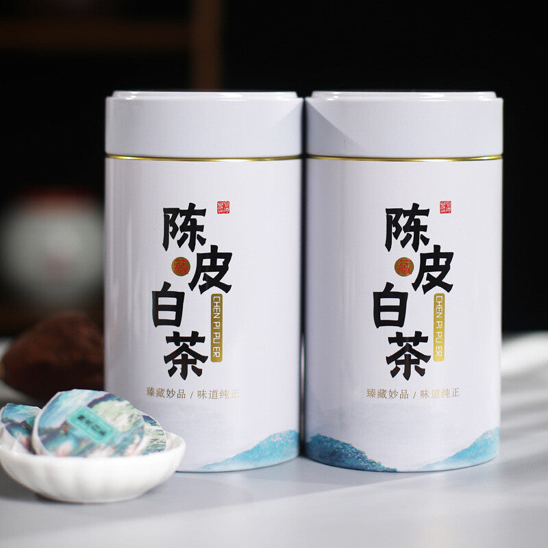 Chenpi White Tea Slice Small Tea Cake Aged Gongmei Biscuit Tea Tin 500g Main image