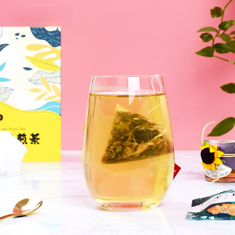 HelloYoung 30g Box packed triangular tea bag white peach oolong tea flower fruit tea bag
