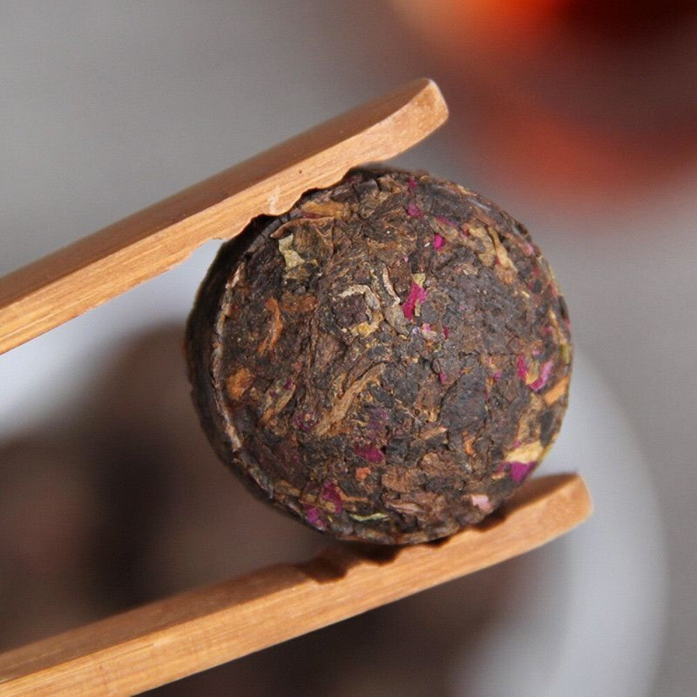 Yunnan Rose Ripe Pu-erh Mini Tuo Tea 100g Canned Loose Fragrant Blend