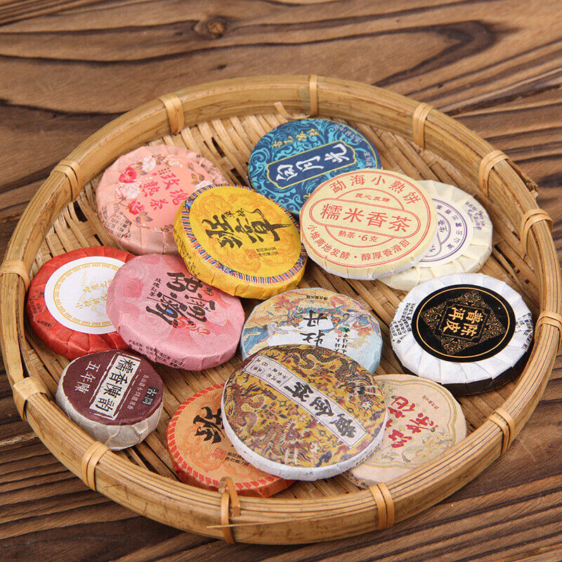 Small Tea Cake Sticky Rice Aroma Premium Tea 13PCS Yunnan Pu-erh Tea Black Tea