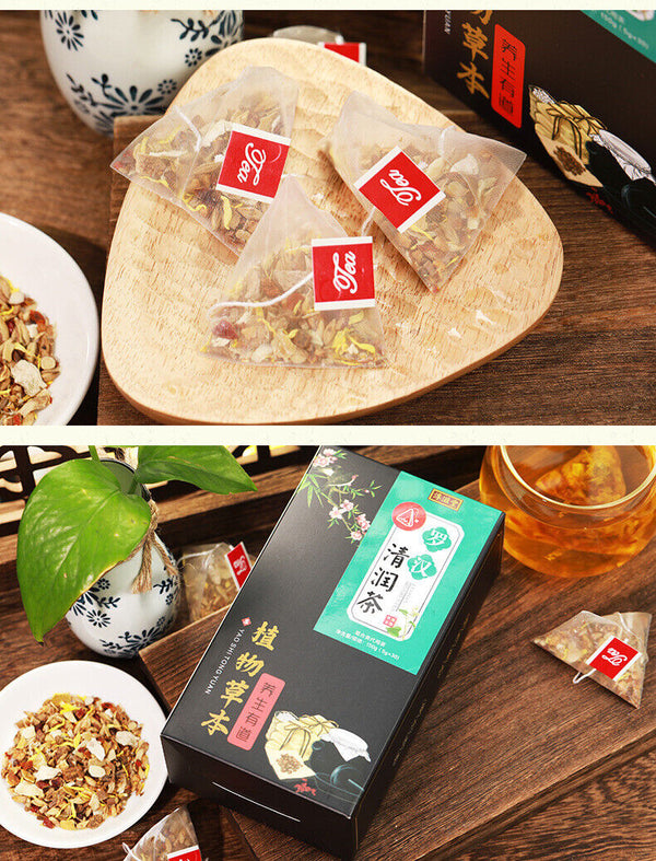 HelloYoung 150G Luo Han Qing Run tea licorice geranium jujube health Qing Run Luo Han