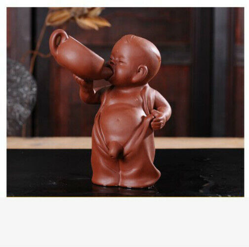 Tea Pet Ornament Tea Decoration Chinese Folk Art Purple Clay Decoration Crafts