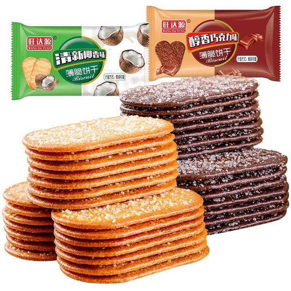 Chocolate Coconut Crispy Biscuits – Tea-Time Snack