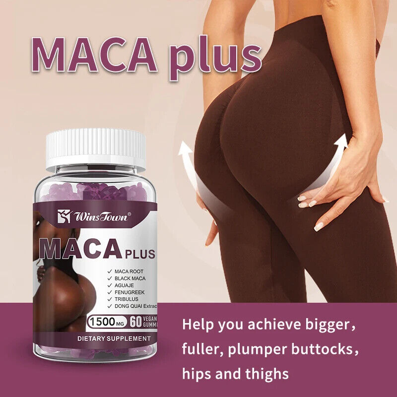 Maca Root Gummies Buttock Enhancement Big Butt and Hip Firming Maca Plus Gummies