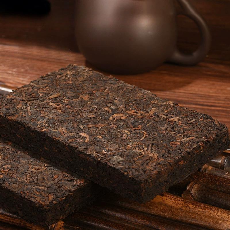 250g  Aged Jujube Flavor Tea Brick Ancient Tree Big Leaf Yunnan Ripe Pu-erh Tea