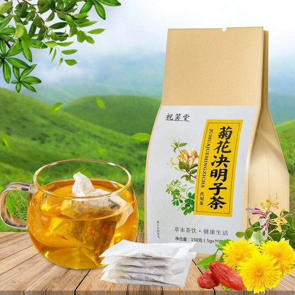 150g Natural Flower Blend Chrysanthemum Cassia Seed Herbal Tea Bags