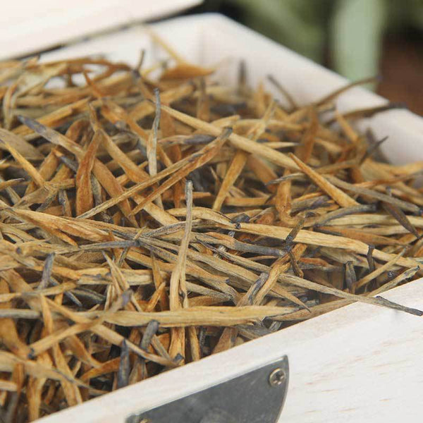 Natural ancient  big gold needle golden bud Dian Hong tea 500g/1.1LB wooden
