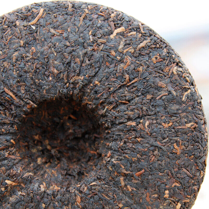 HelloYoung Pu-erh Tea Puer Shu Pu'er Puerh Ripe Tea Cake 500g Menghai Tributary Golden Bud