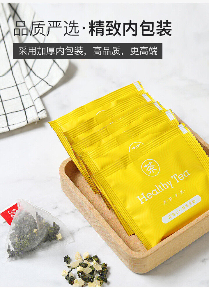 HelloYoung 30g Box packed triangular tea bag white peach oolong tea flower fruit tea bag