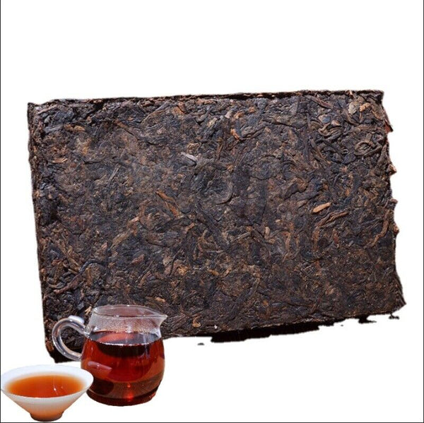 HelloYoung Yunnan Pu'er Cooked Tea Old Banzhang Brick Tea Menghai Tea Brick  250g/8.8oz