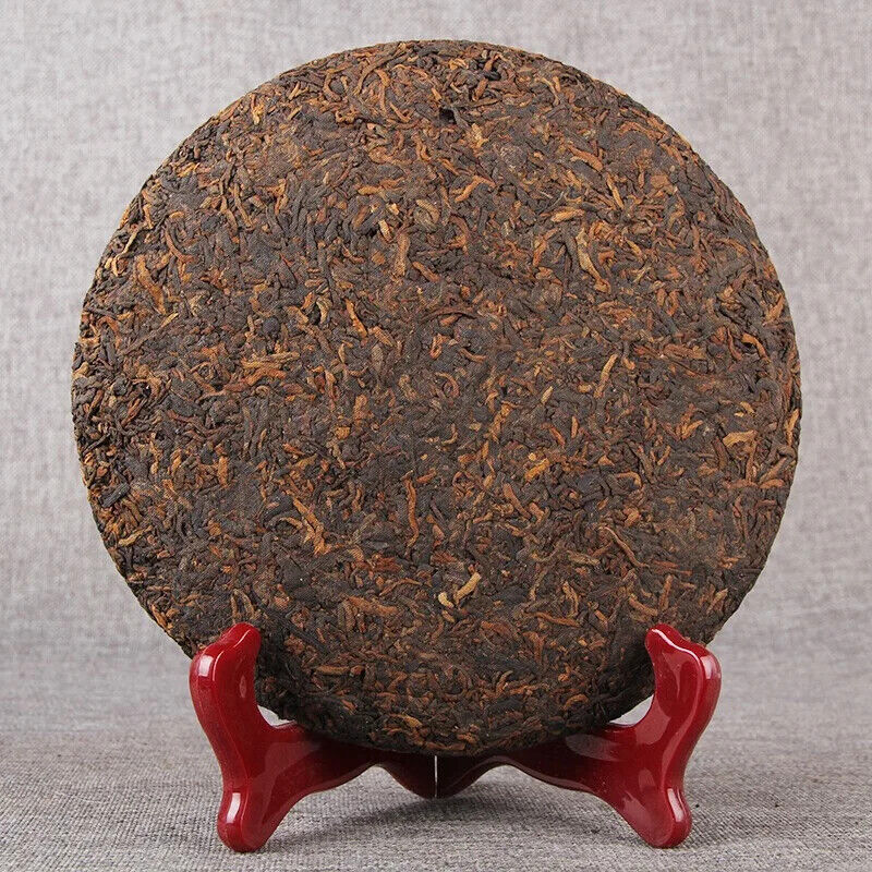 Yunnan Jinmai Pu Erh Tea Cake 357g Aged Ripe Fermented Puer Tea Qi Zi Bing Cha
