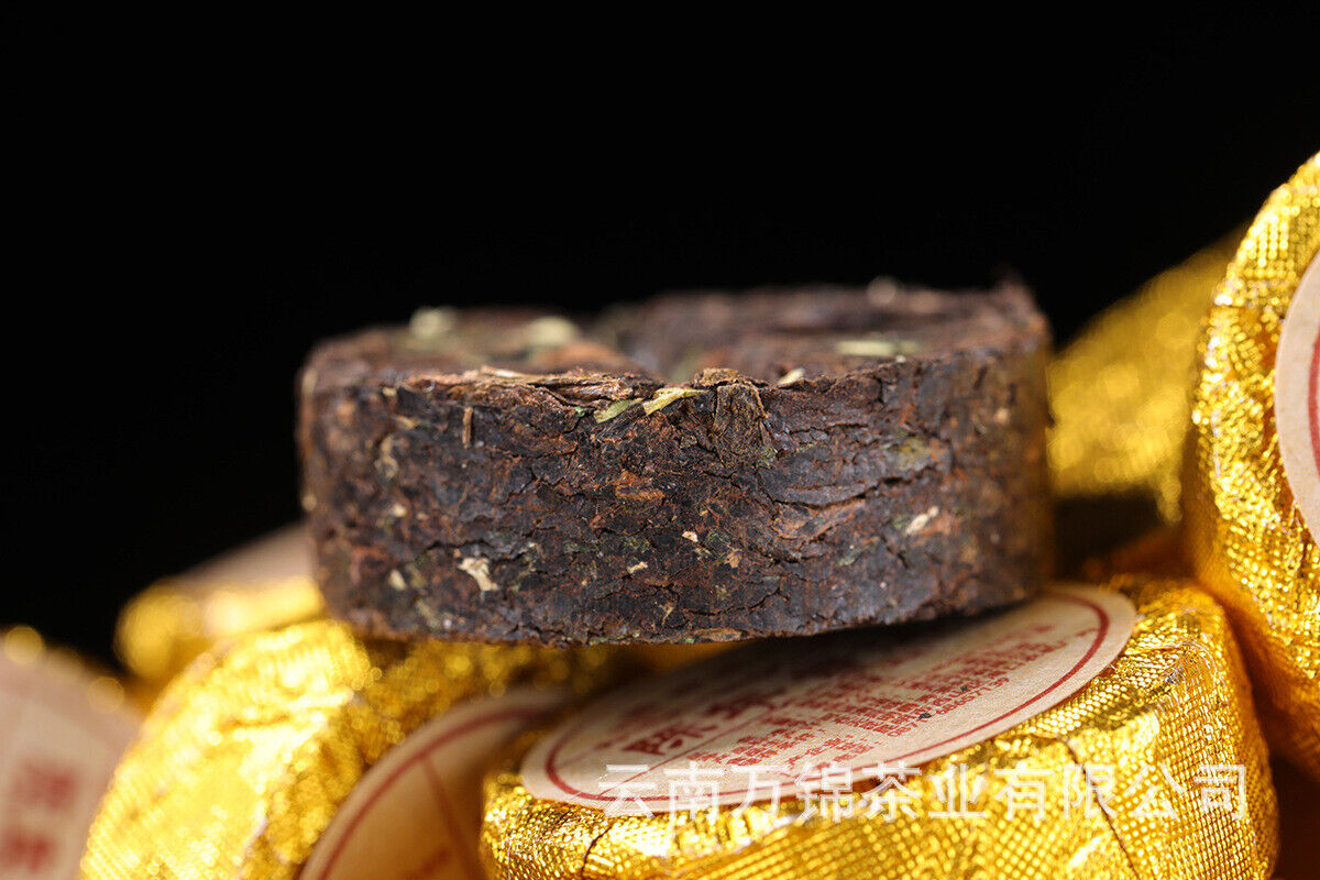 HelloYoung Yunnan Puer Small Tuocha Ripe Tea Original Mini Tuocha Small Round Tea Cake 500g