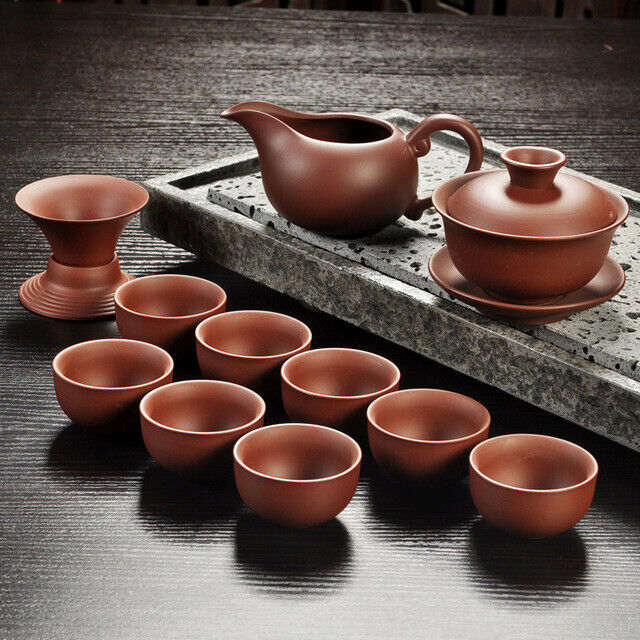 Handmade Drinkware Purple Sand Teapot Tea Set Ceramic Teapot Cup China Kung Fu