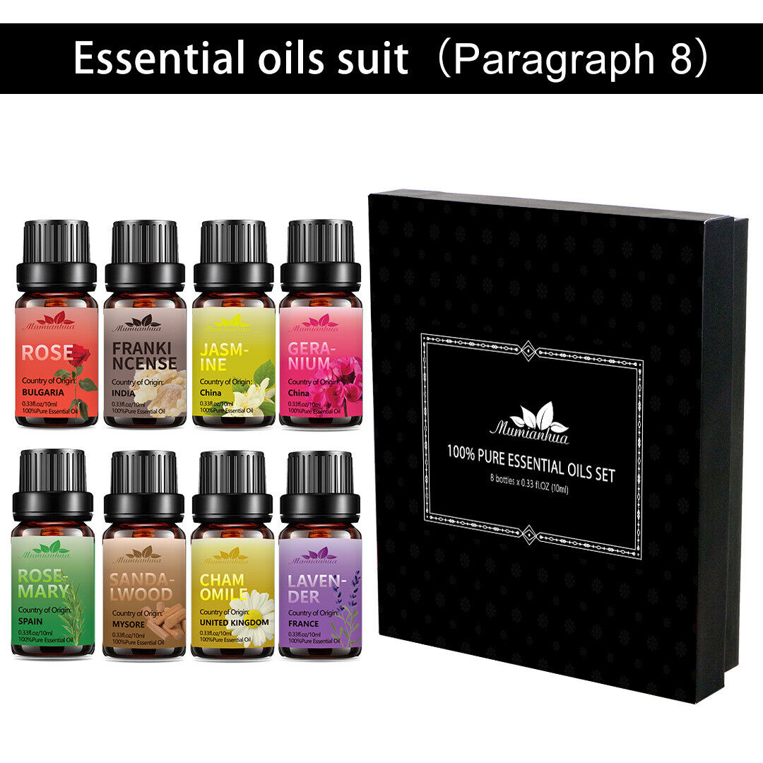 Essential Oils 100% Pure Natural Therapeutic Massage Oil 10 mL*8-piece Set Main image